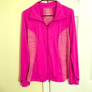 Neon active or running full zip jacket